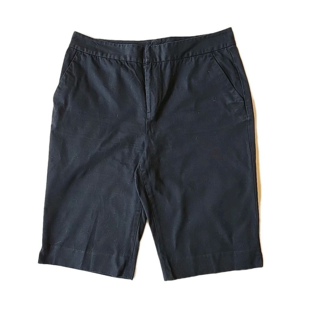 Lauren Ralph Lauren Women’s Bermuda Shorts Black Cotton Size 10